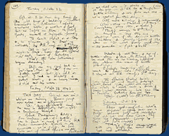 Diary page illustrating the entry for Friday 23 October 1942 'The Day'